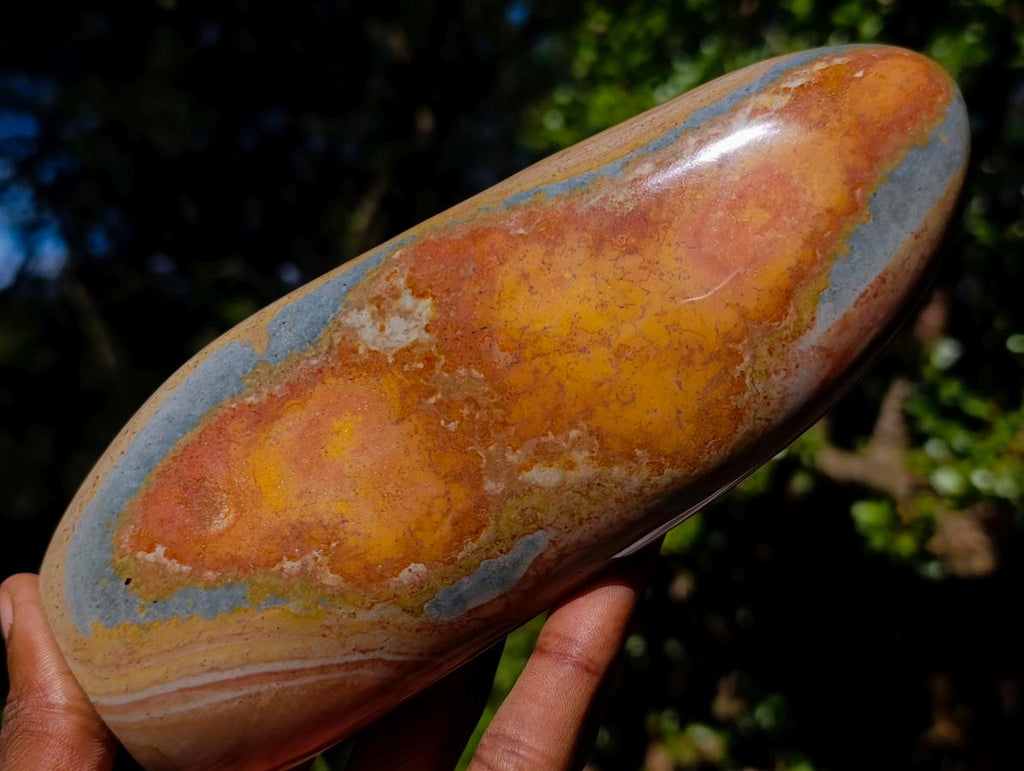 Polished Large Polychrome Jasper Standing Display Pieces x 2 From NW Coast, Madagascar - Toprock Gemstones and Minerals 