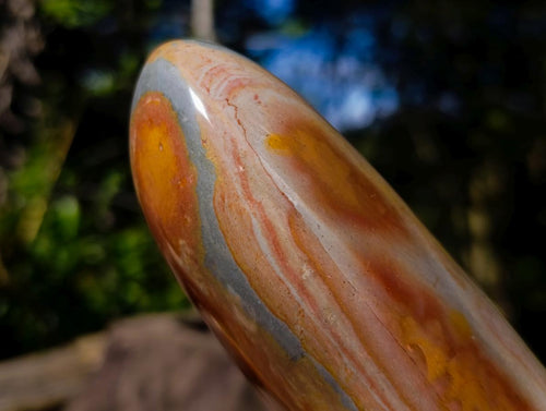 Polished Large Polychrome Jasper Standing Display Pieces x 2 From NW Coast, Madagascar - Toprock Gemstones and Minerals 