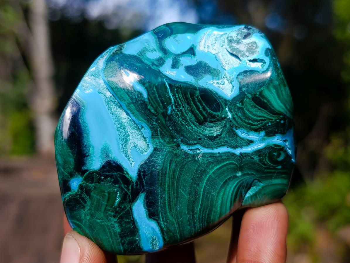 Polished Malacolla Free Forms x 4 From Kulukuluku, Congo - Toprock Gemstones and Minerals 