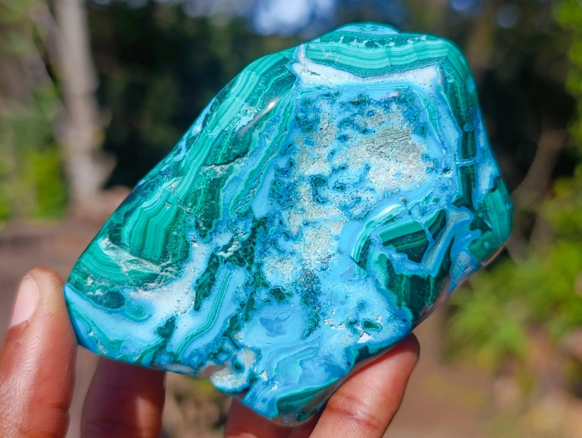 Polished Malacolla Free Forms x 4 From Kulukuluku, Congo - Toprock Gemstones and Minerals 