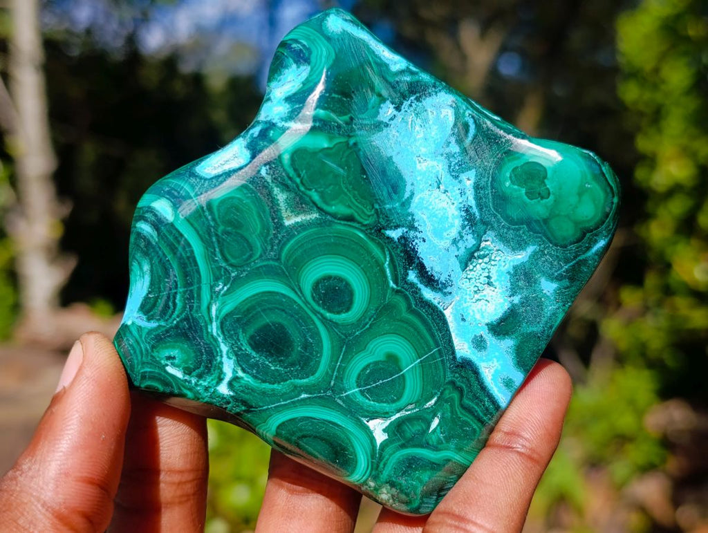Polished Malacolla Free Forms x 4 From Kulukuluku, Congo - Toprock Gemstones and Minerals 