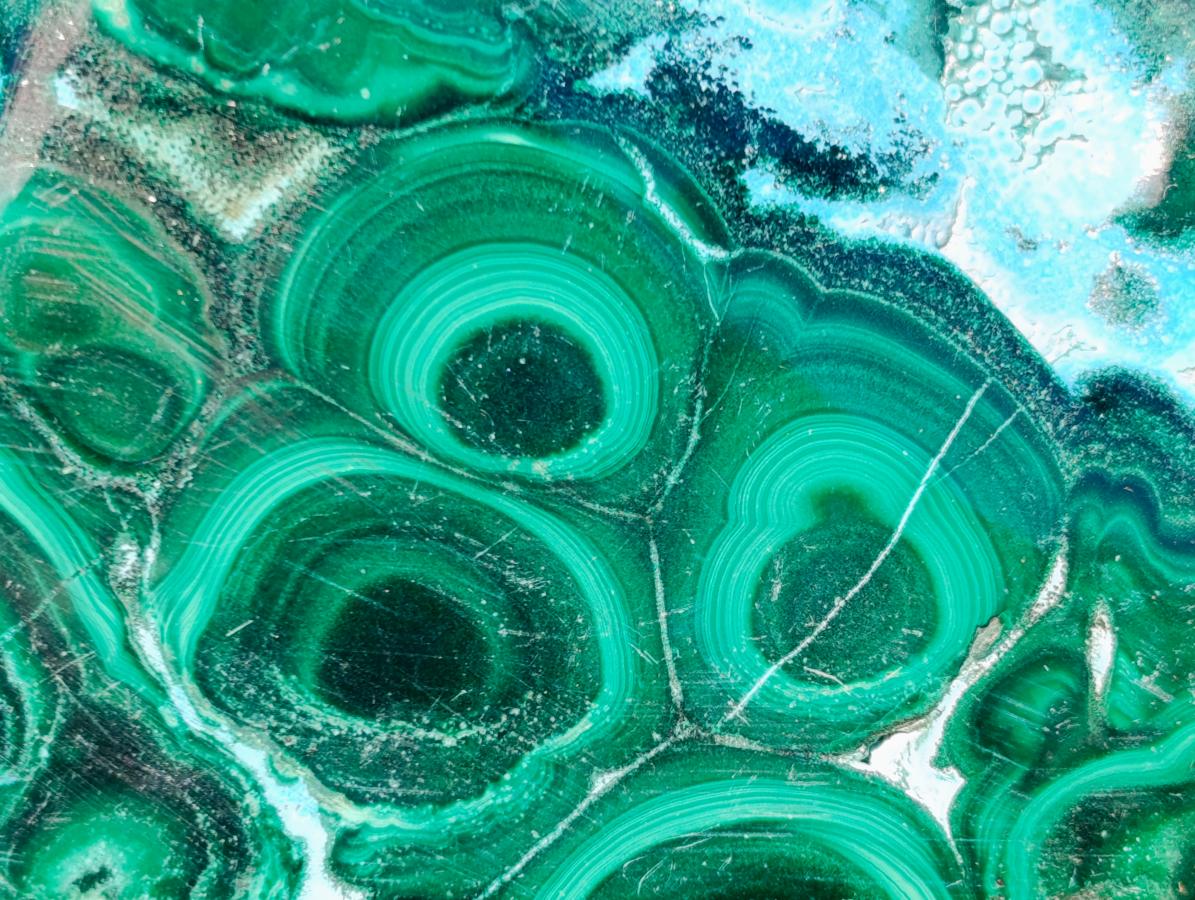 Polished Malacolla Free Forms x 4 From Kulukuluku, Congo - Toprock Gemstones and Minerals 