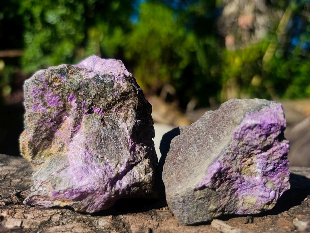 Natural Cobbed Stichtite Specimens x 24 From Barberton, South Africa - Toprock Gemstones and Minerals 