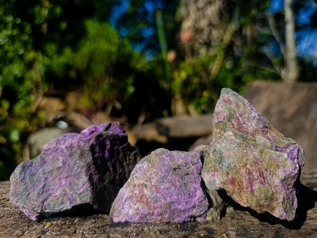 Natural Cobbed Stichtite Specimens x 24 From Barberton, South Africa - Toprock Gemstones and Minerals 