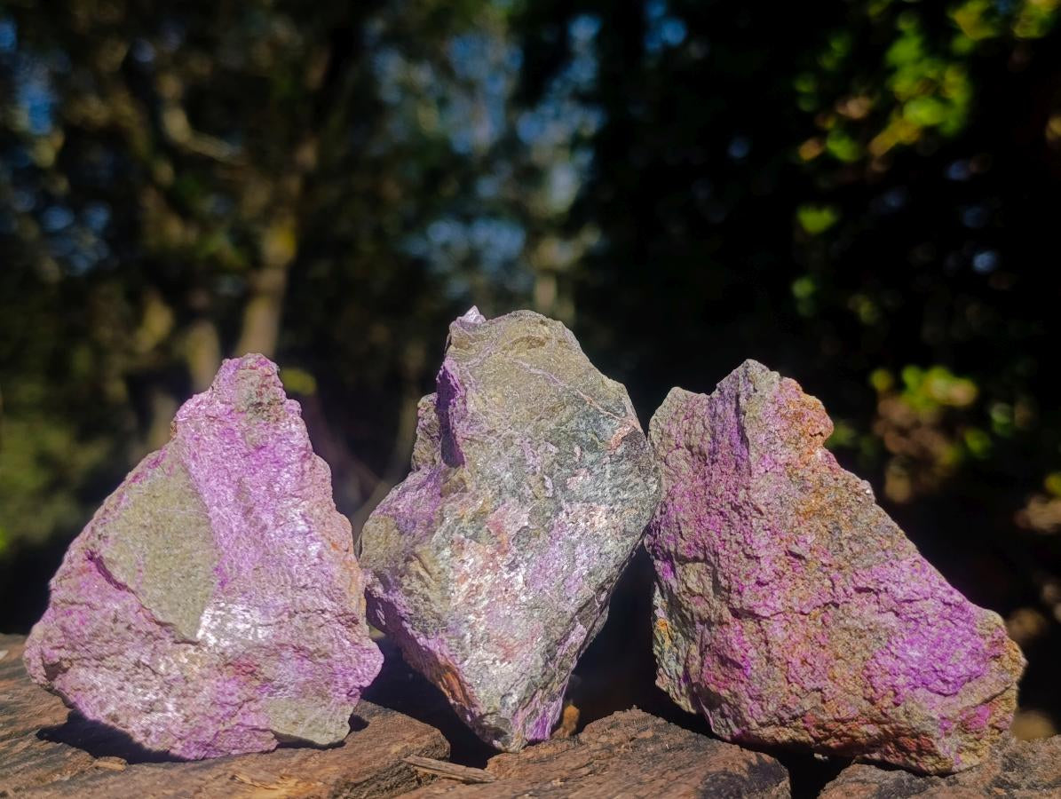 Natural Cobbed Stichtite Specimens x 24 From Barberton, South Africa - Toprock Gemstones and Minerals 