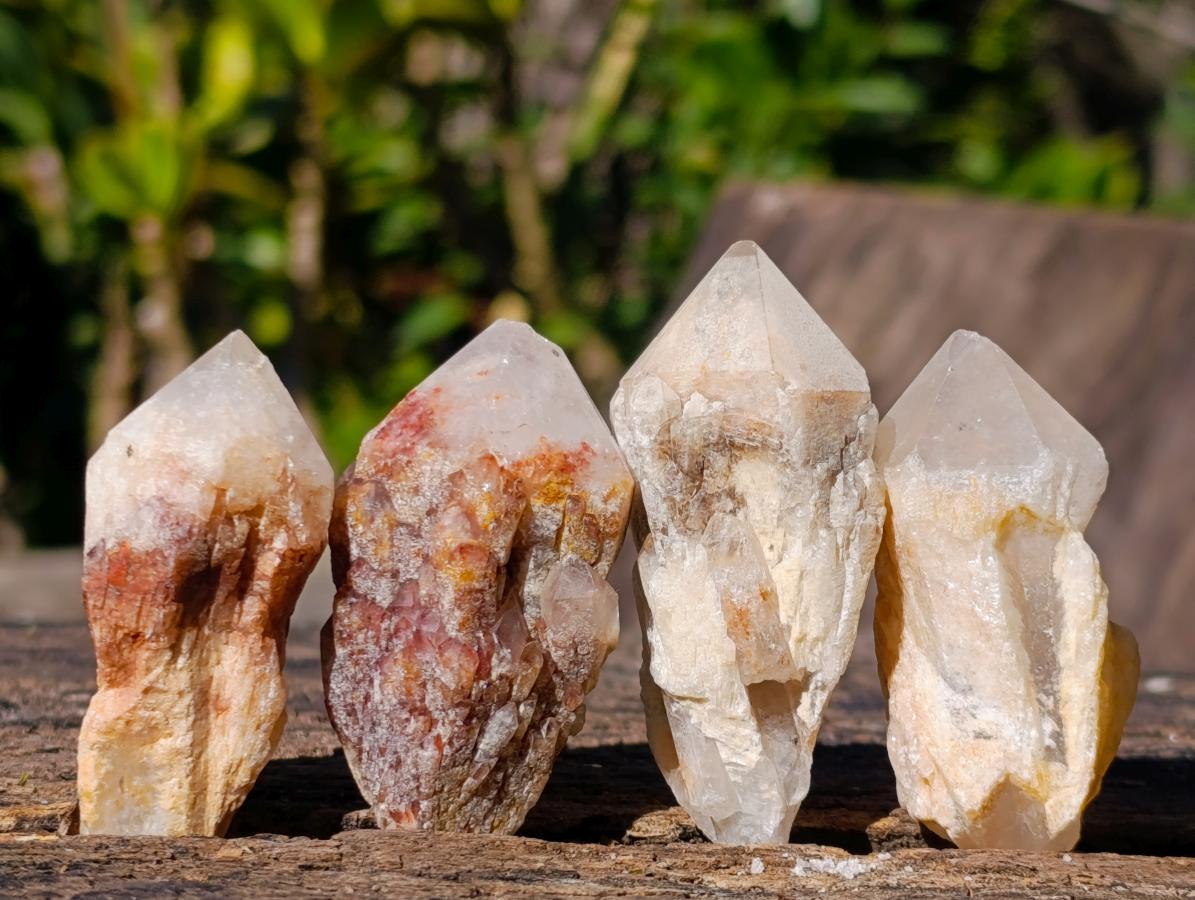 Natural Small Cascading "Anananas" Pineapple Quartz Single Crystals x 70 From Antsirabe, Madagascar - Toprock Gemstones and Minerals 
