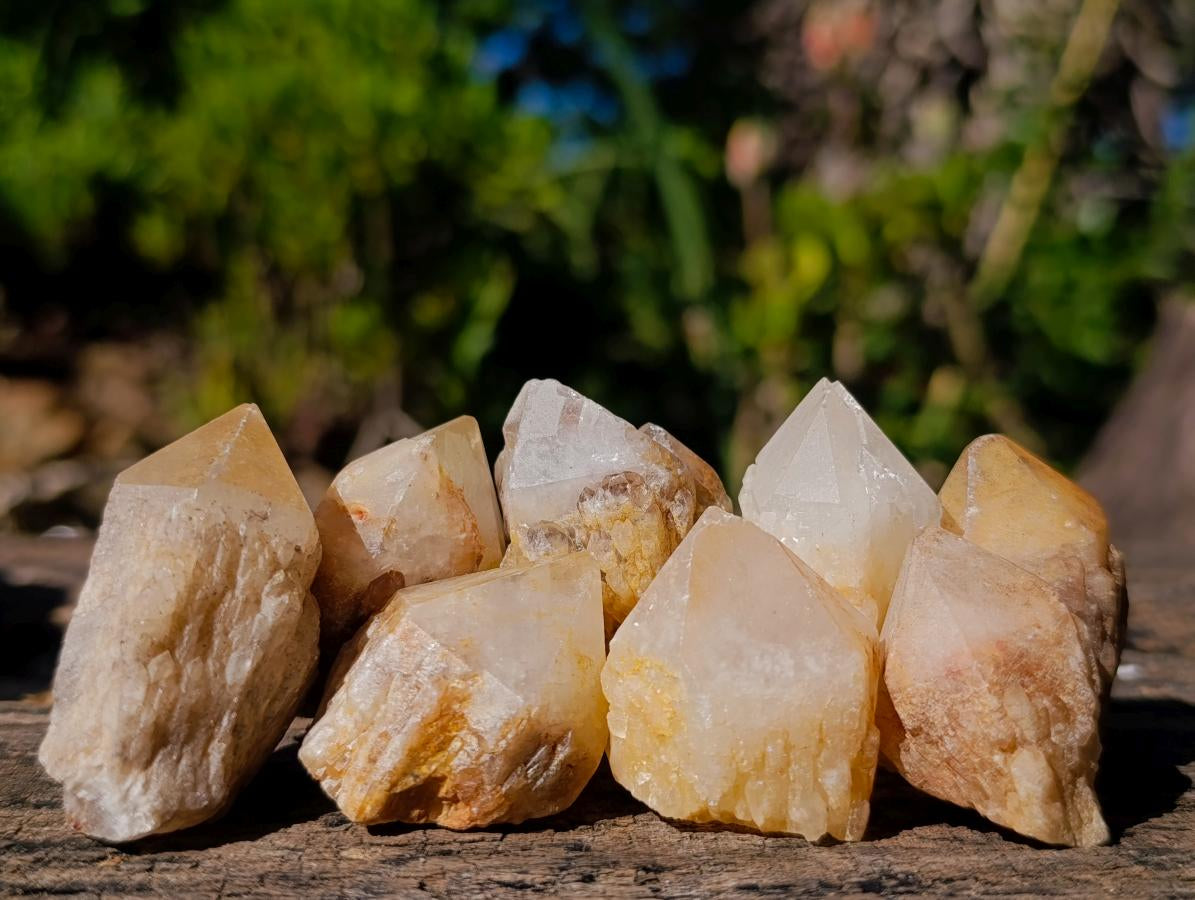 Natural Small Cascading "Anananas" Pineapple Quartz Single Crystals x 70 From Antsirabe, Madagascar - Toprock Gemstones and Minerals 