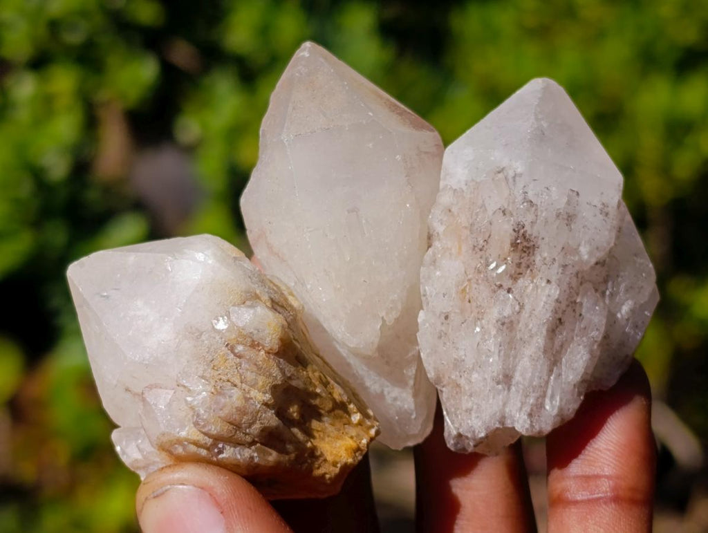 Natural Small Cascading "Anananas" Pineapple Quartz Single Crystals x 70 From Antsirabe, Madagascar - Toprock Gemstones and Minerals 
