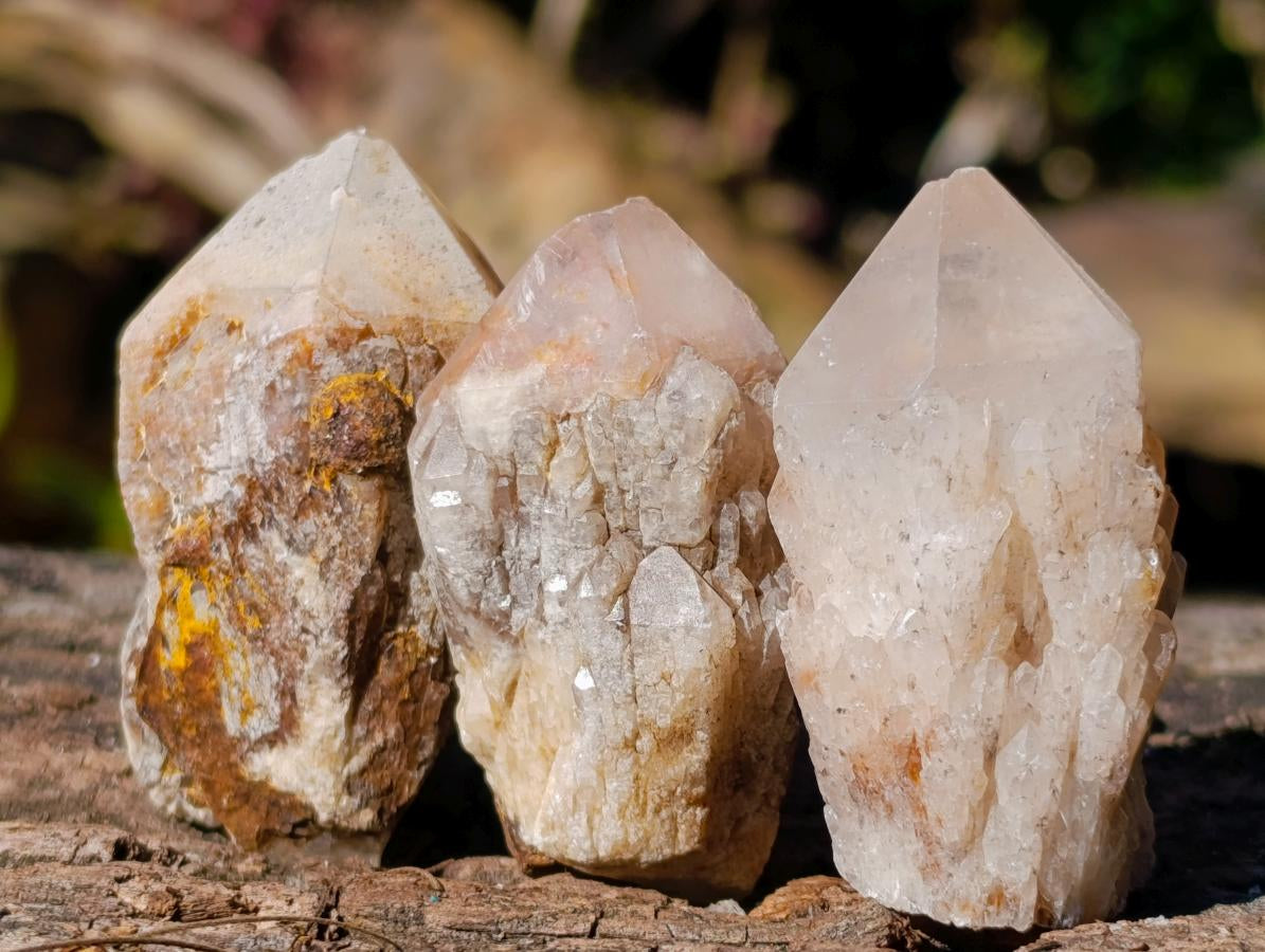 Natural Small Cascading "Anananas" Pineapple Quartz Single Crystals x 70 From Antsirabe, Madagascar - Toprock Gemstones and Minerals 