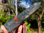 Polished Bloodstone Crystal Points x 6 From Swaziland - Toprock Gemstones and Minerals 
