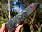 Polished Bloodstone Crystal Points x 6 From Swaziland - Toprock Gemstones and Minerals 