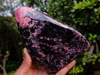 Polished Rhodonite Standing Display Piece x 1 From Ambindavato, Madagascar - Toprock Gemstones and Minerals 
