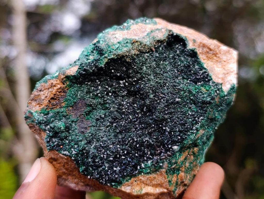 Natural Crystalline Malachite Specimens x 6 From Tenke Fungurume, Congo - Toprock Gemstones and Minerals 