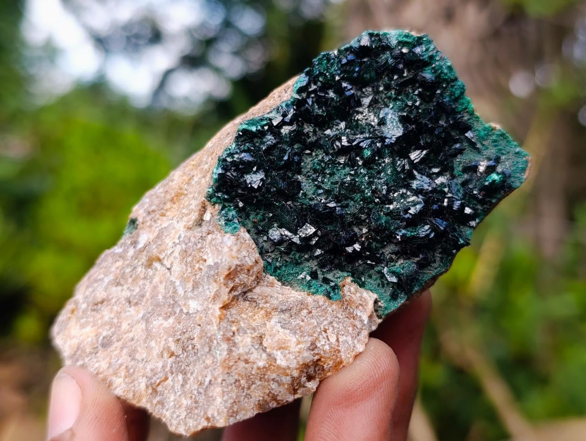 Natural Crystalline Malachite Specimens x 6 From Tenke Fungurume, Congo - Toprock Gemstones and Minerals 
