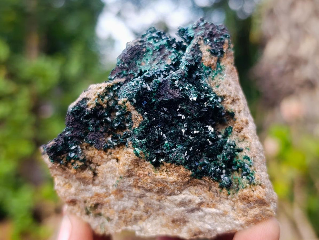 Natural Crystalline Malachite Specimens x 6 From Tenke Fungurume, Congo - Toprock Gemstones and Minerals 