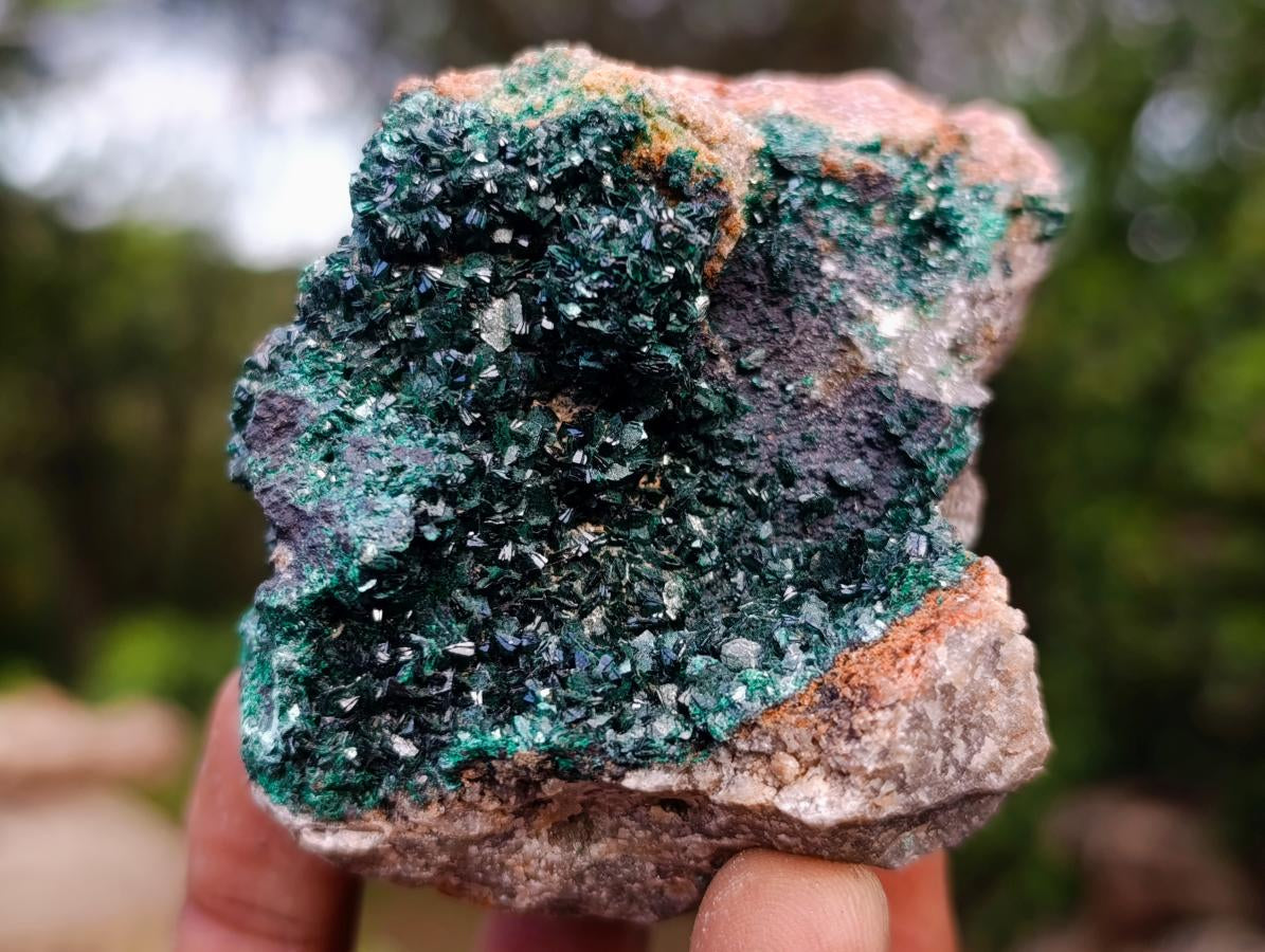 Natural Crystalline Malachite Specimens x 6 From Tenke Fungurume, Congo - Toprock Gemstones and Minerals 
