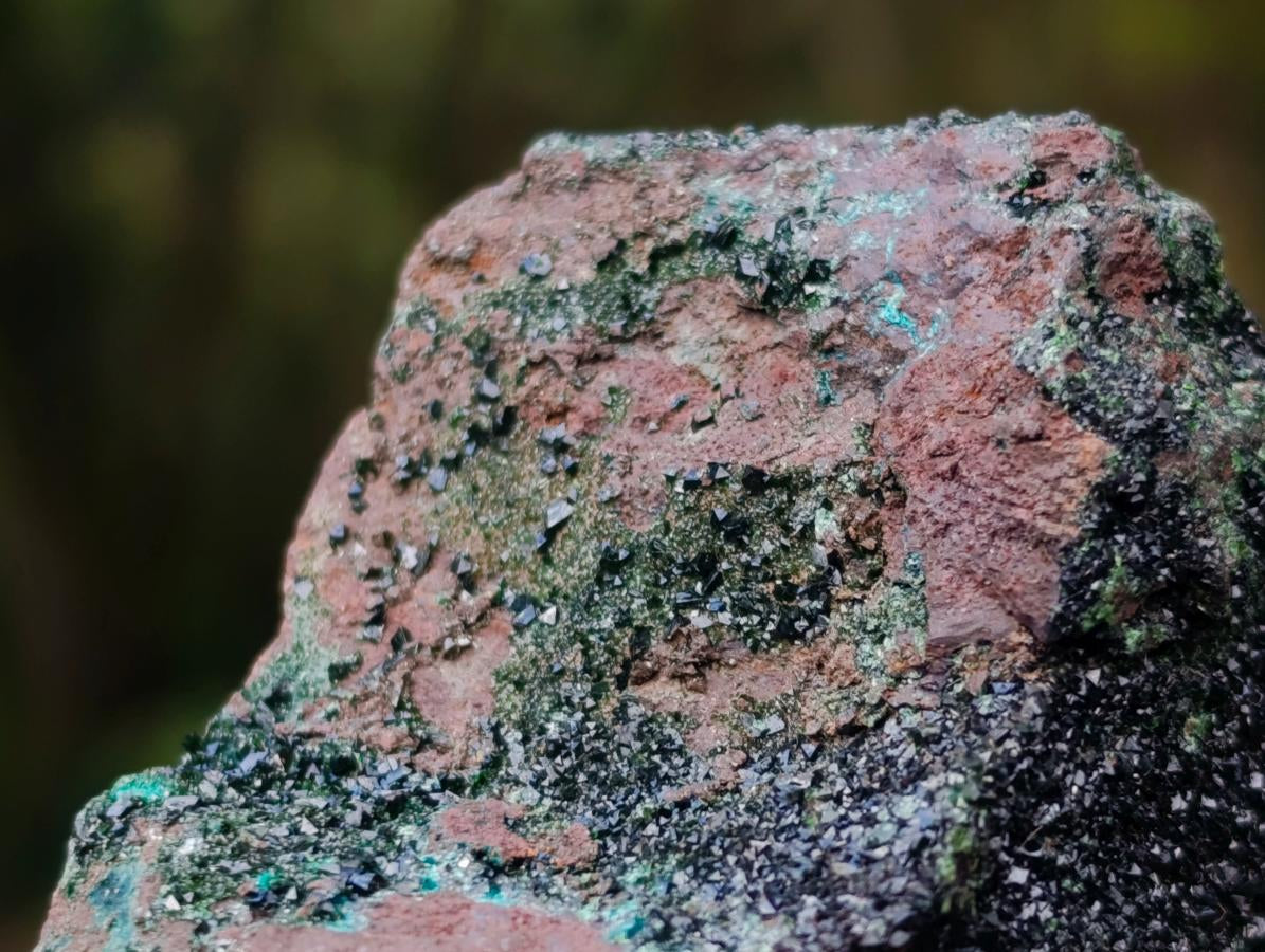 Natural Libethenite Crystals on Dolomite Matrix Specimens x 2 From Shituru, Congo - Toprock Gemstones and Minerals 