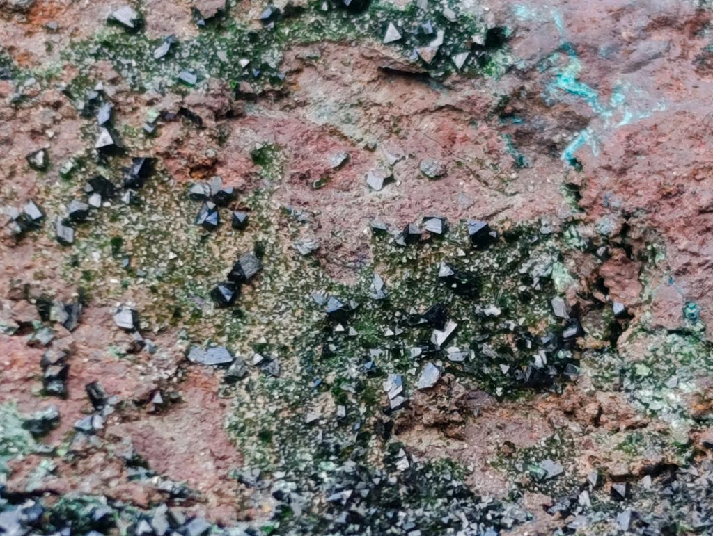 Natural Libethenite Crystals on Dolomite Matrix Specimens x 2 From Shituru, Congo - Toprock Gemstones and Minerals 