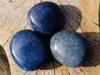 Polished Blue Lazulite Palm Stones x 35 From Madagascar - Toprock Gemstones and Minerals 