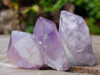 Natural Jacaranda Amethyst Single Crystals x 35 From Mumbwa, Zambia - Toprock Gemstones and Minerals 