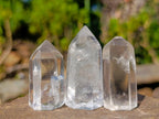 Polished Clear Small Quartz Pendant Crystals x 35 From Madagascar - Toprock Gemstones and Minerals 