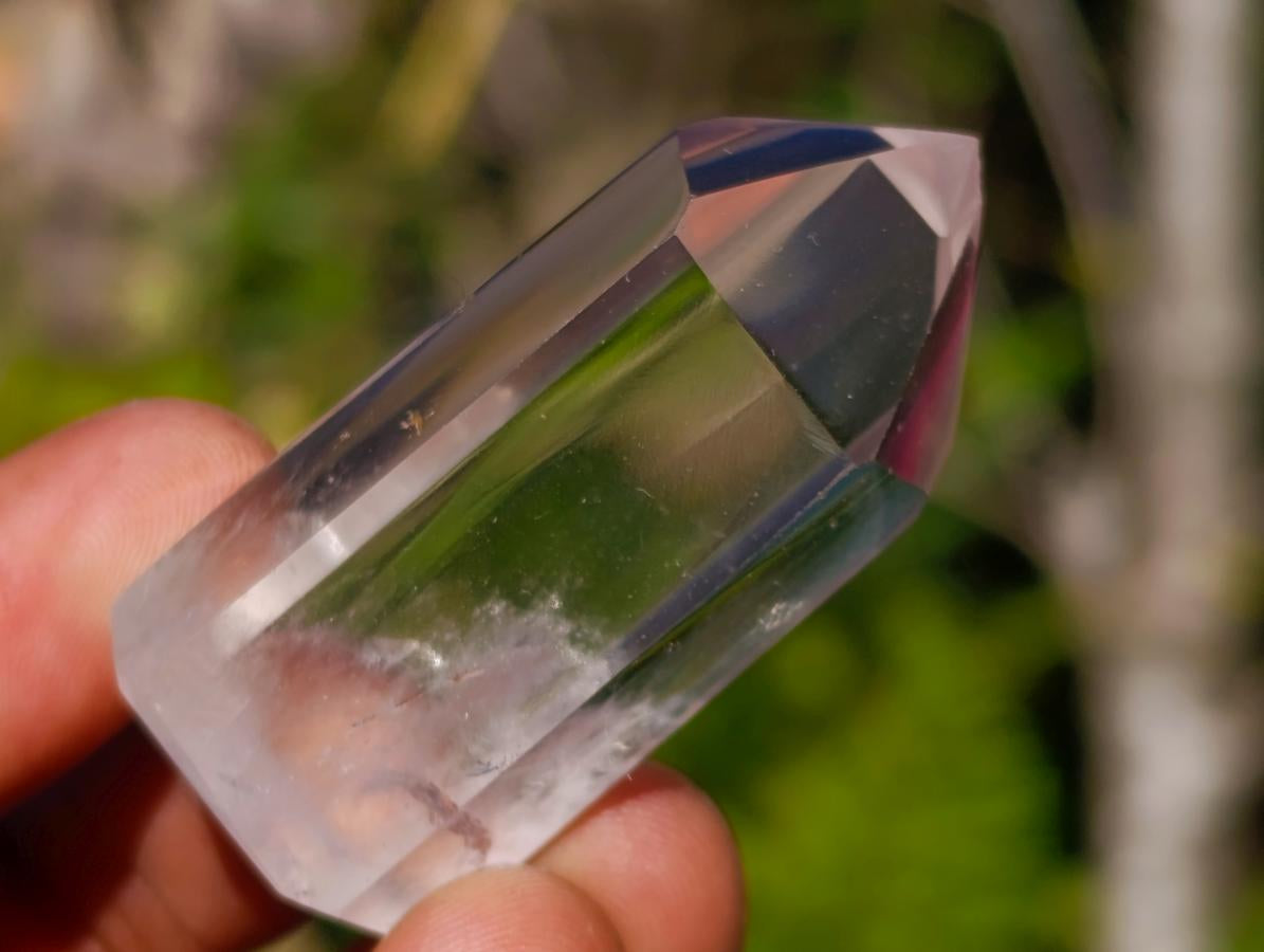 Polished Clear Small Quartz Pendant Crystals x 35 From Madagascar - Toprock Gemstones and Minerals 