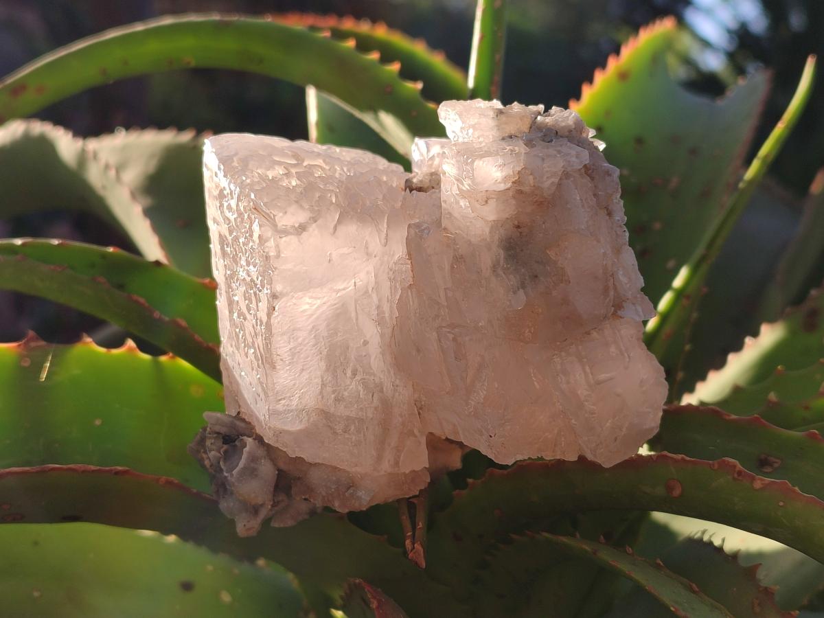 Natural Stacked Rhombohedral Calcite Specimens x 2 From Albert's Mountain, Lesotho - Toprock Gemstones and Minerals 