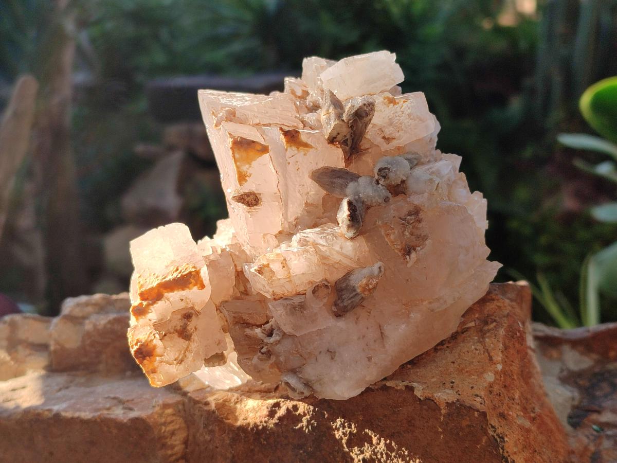 Natural Stacked Rhombohedral Calcite Specimens x 2 From Albert's Mountain, Lesotho - Toprock Gemstones and Minerals 