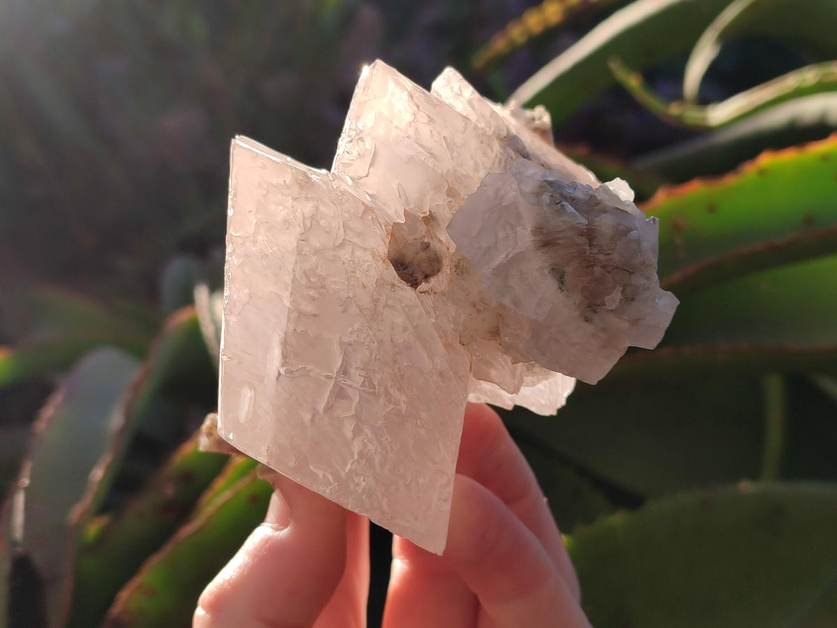 Natural Stacked Rhombohedral Calcite Specimens x 2 From Albert's Mountain, Lesotho - Toprock Gemstones and Minerals 