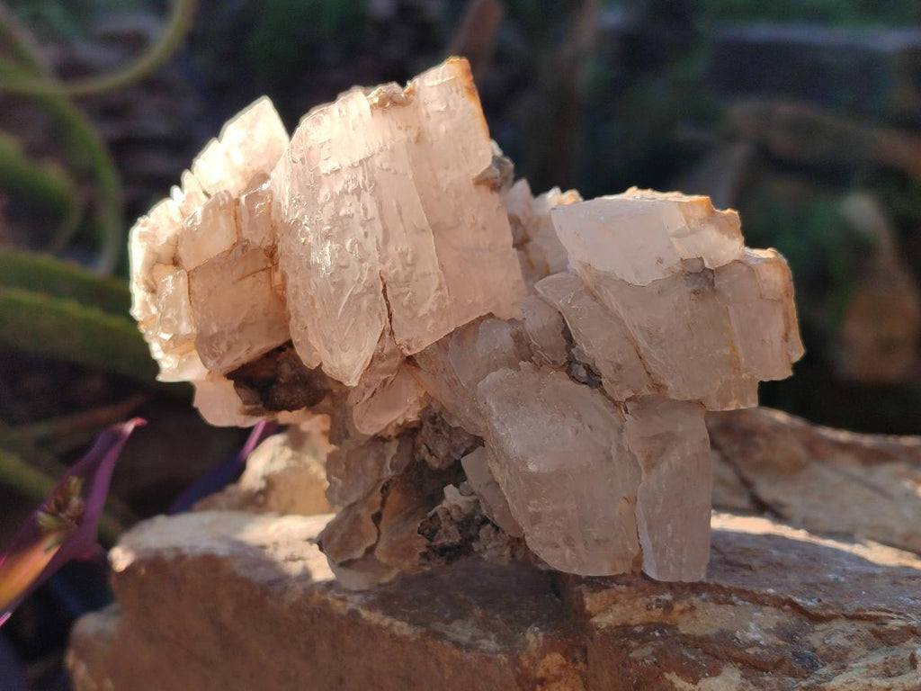 Natural Stacked Rhombohedral Calcite Specimens x 2 From Albert's Mountain, Lesotho - Toprock Gemstones and Minerals 