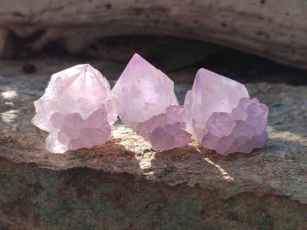 Natural Spirit Amethyst Clusters x 12 From Boekenhouthoek, South Africa - Toprock Gemstones and Minerals 