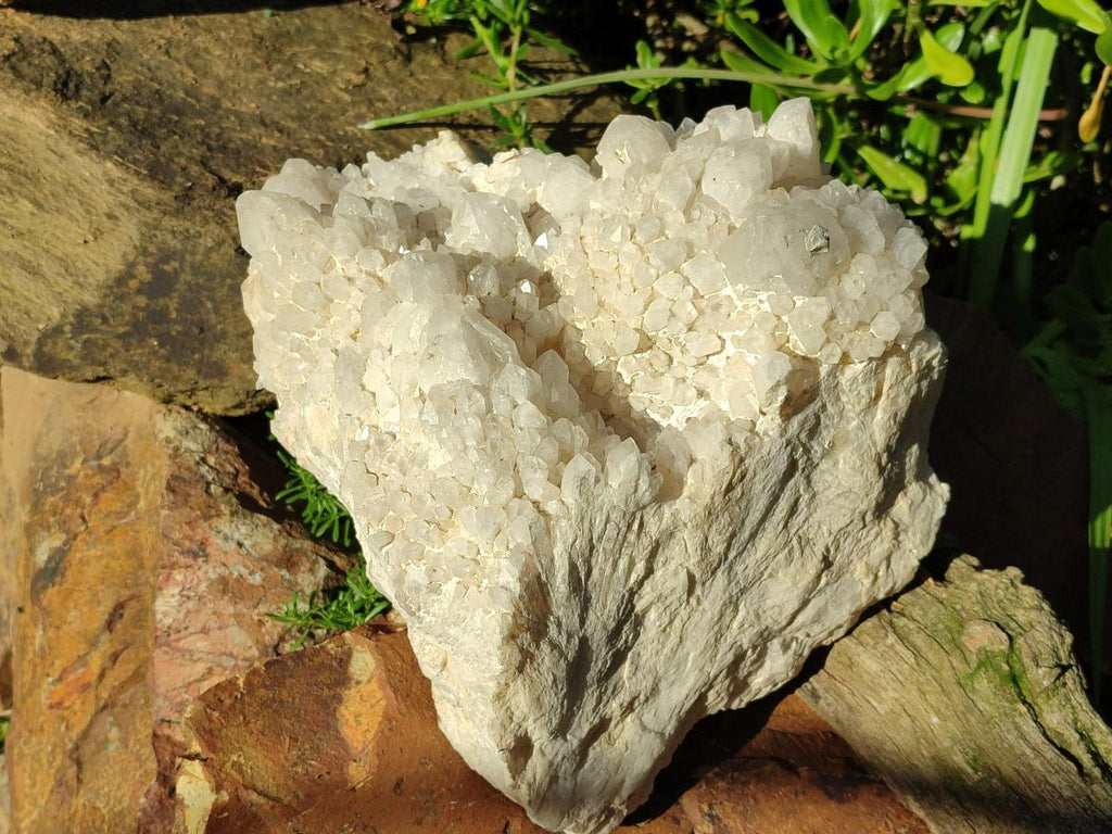 Natural Large Window Cascading "Anananas" Castle Quartz Cluster x 1 From Antsirabe, Madagascar - Toprock Gemstones and Minerals 