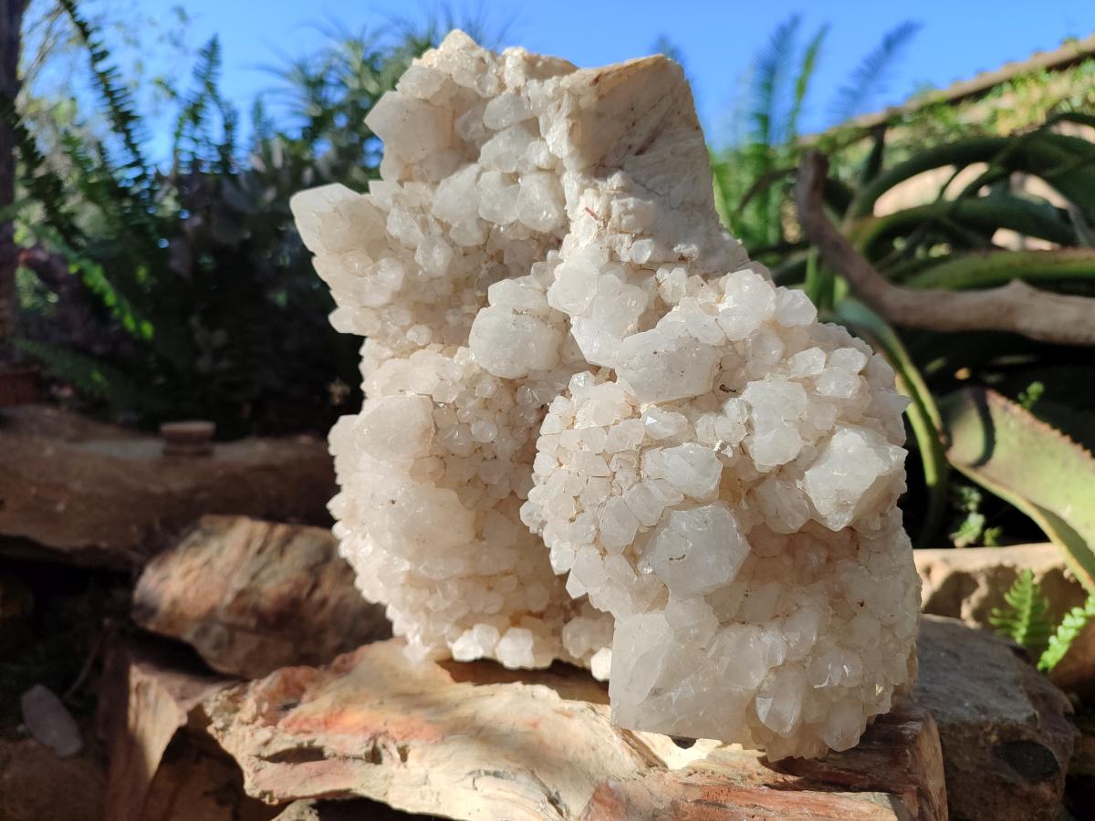 Natural Large Window Cascading "Anananas" Castle Quartz Cluster x 1 From Antsirabe, Madagascar - Toprock Gemstones and Minerals 