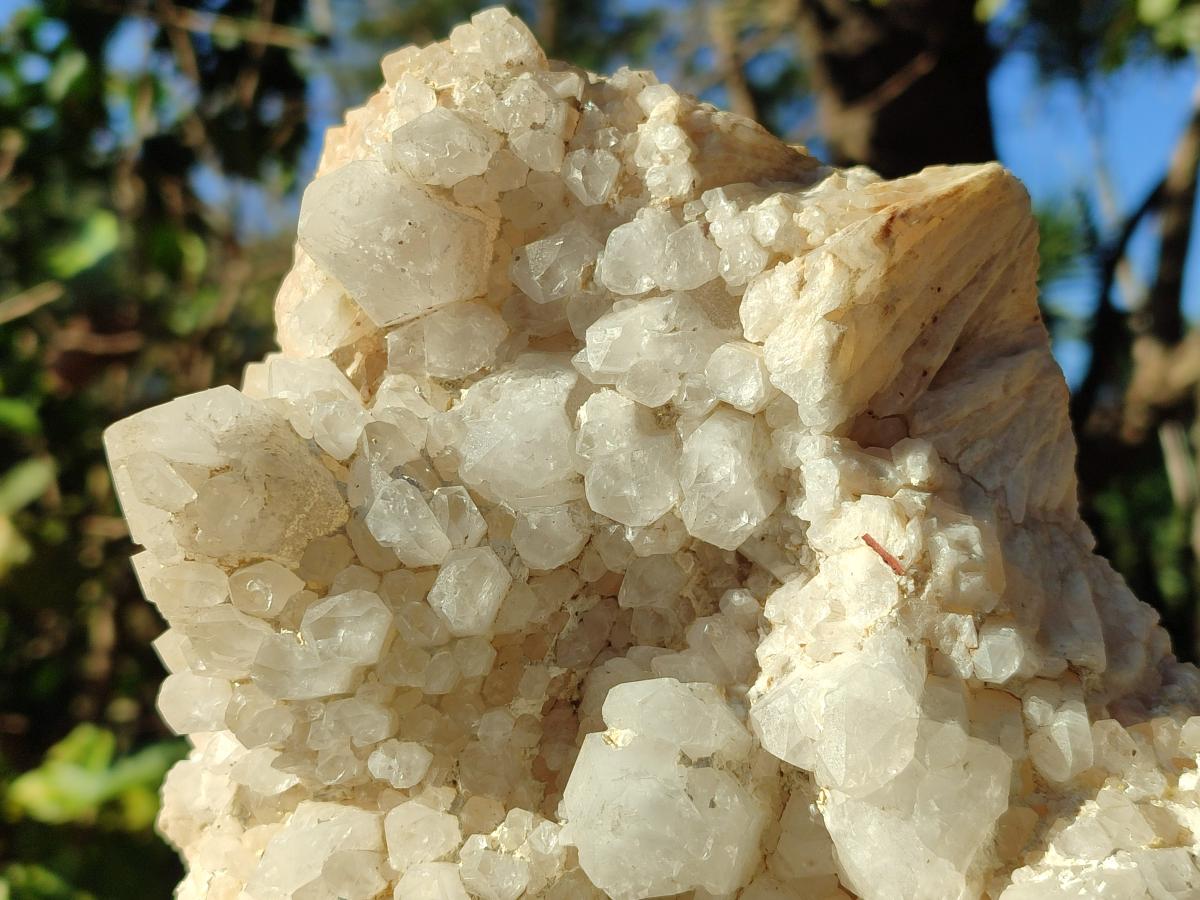 Natural Large Window Cascading "Anananas" Castle Quartz Cluster x 1 From Antsirabe, Madagascar - Toprock Gemstones and Minerals 