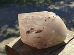Half Polished Smokey Quartz Floater Crystals x 2 From Mulanje, Malawi - Toprock Gemstones and Minerals 