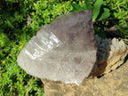 Half Polished Smokey Quartz Floater Crystals x 2 From Mulanje, Malawi - Toprock Gemstones and Minerals 
