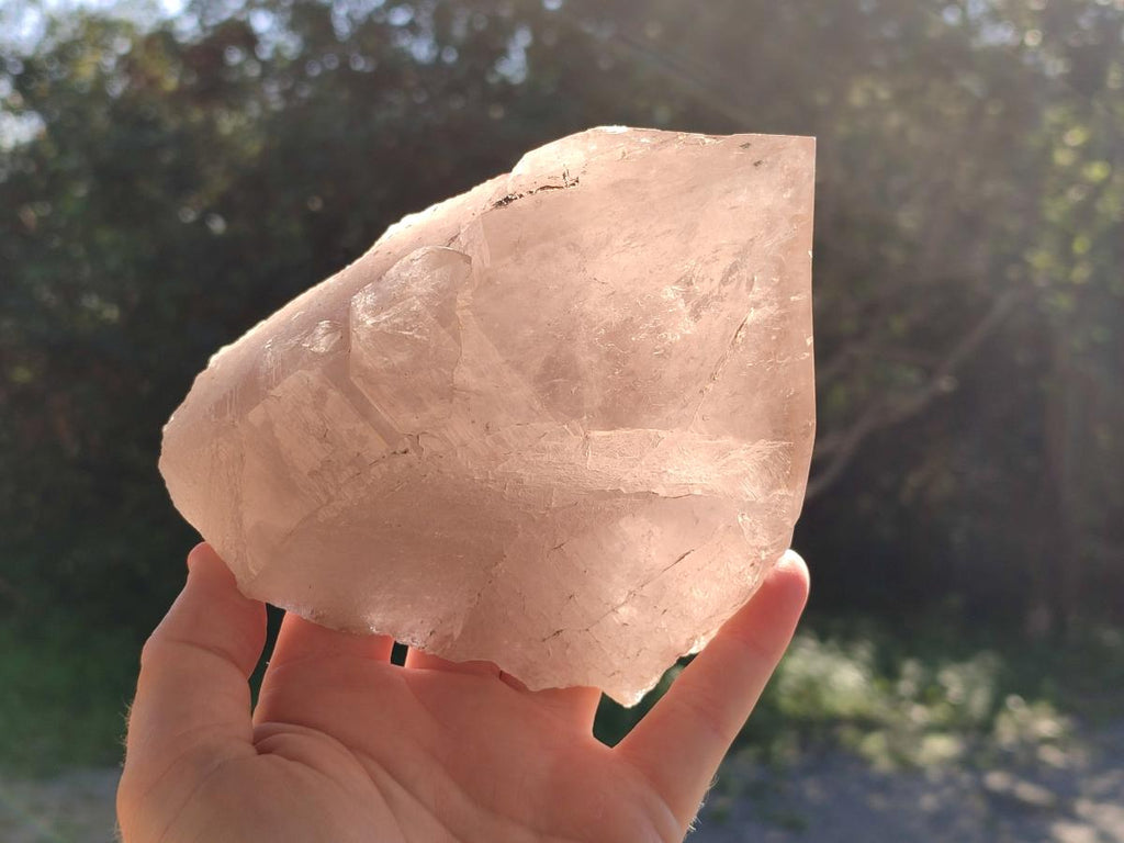 Half Polished Smokey Quartz Floater Crystals x 2 From Mulanje, Malawi - Toprock Gemstones and Minerals 