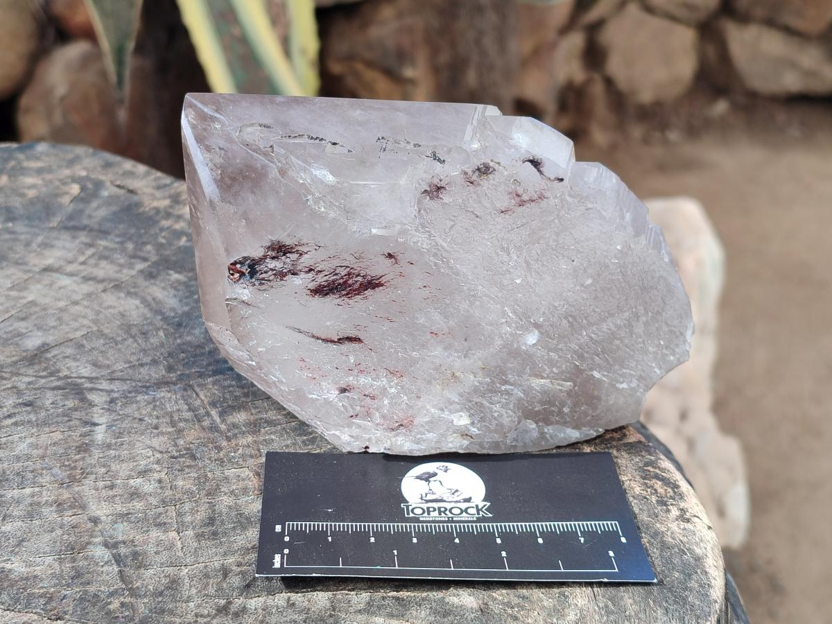 Half Polished Smokey Quartz Floater Crystals x 2 From Mulanje, Malawi - Toprock Gemstones and Minerals 