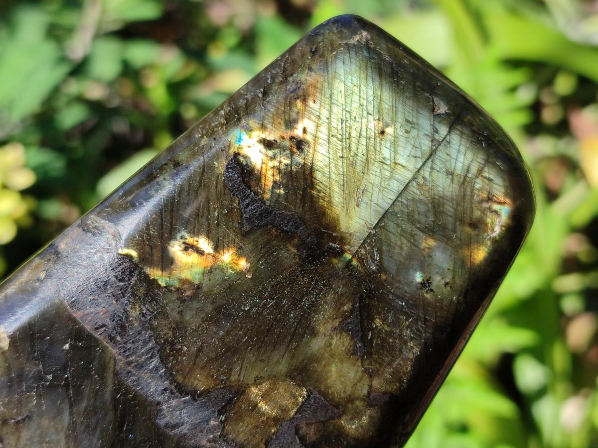 Polished Labradorite Standing Display Pieces x 2 From Madagascar - Toprock Gemstones and Minerals 