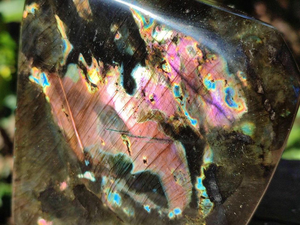Polished Labradorite Standing Display Pieces x 2 From Madagascar - Toprock Gemstones and Minerals 