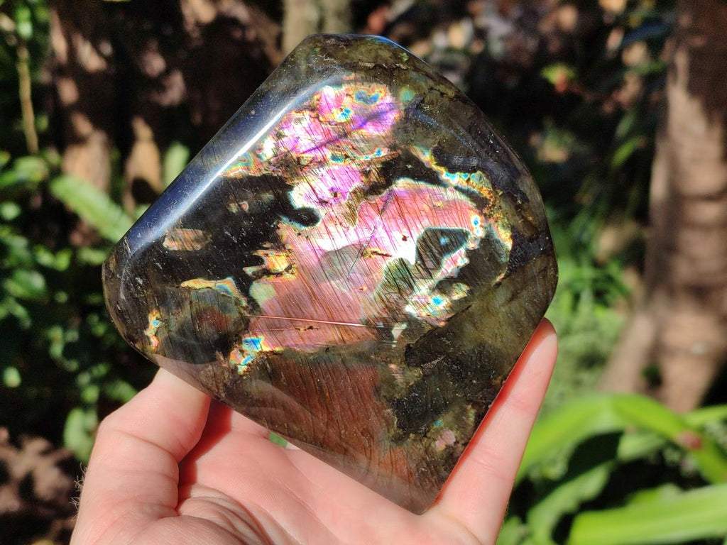 Polished Labradorite Standing Display Pieces x 2 From Madagascar - Toprock Gemstones and Minerals 