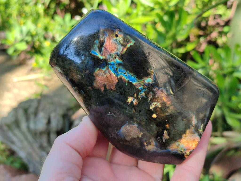 Polished Labradorite Standing Display Pieces x 2 From Madagascar - Toprock Gemstones and Minerals 
