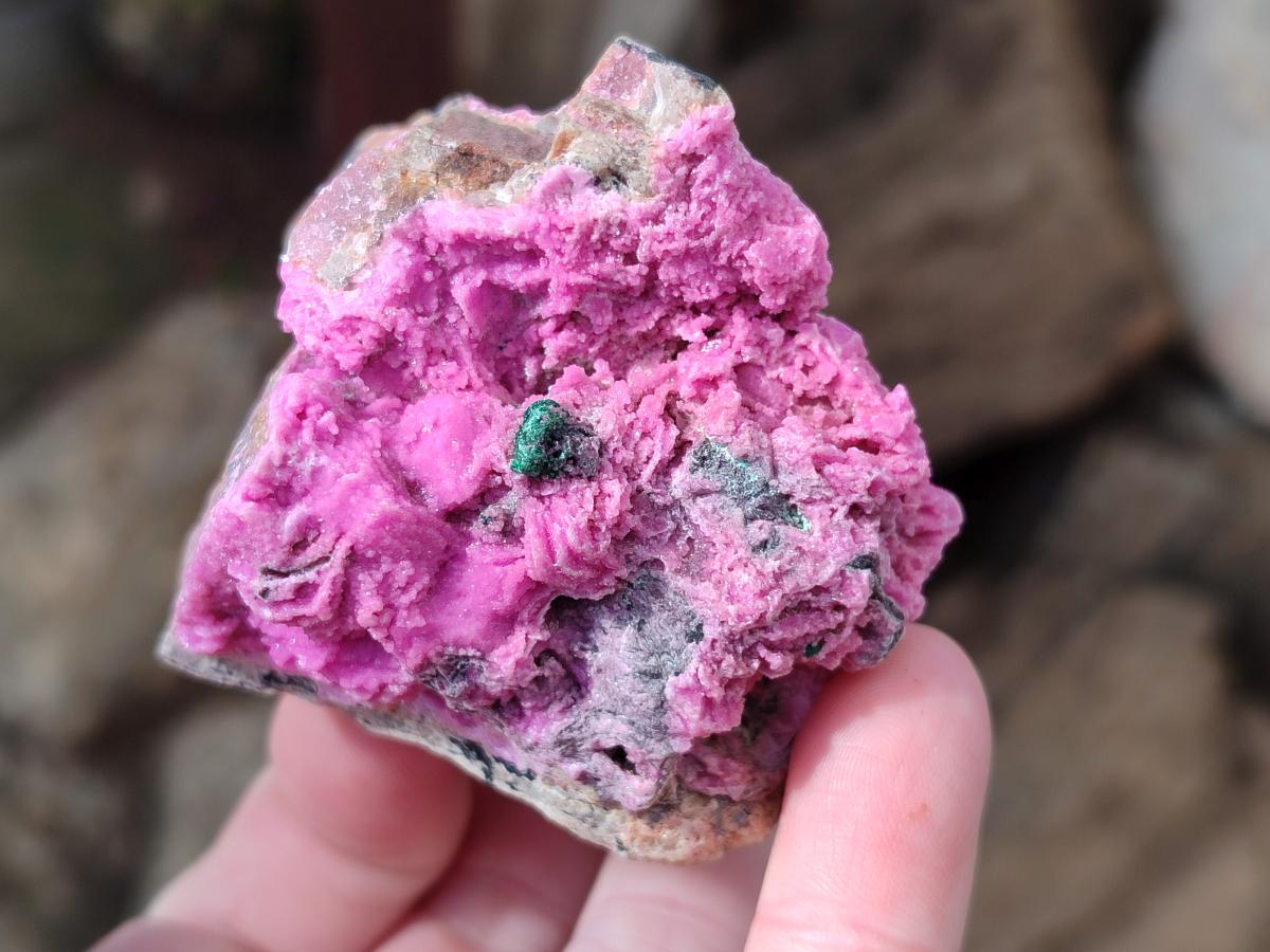 Natural Salrose Cobaltoan Dolomite Specimens x 4 From Kakanda, Congo - Toprock Gemstones and Minerals 