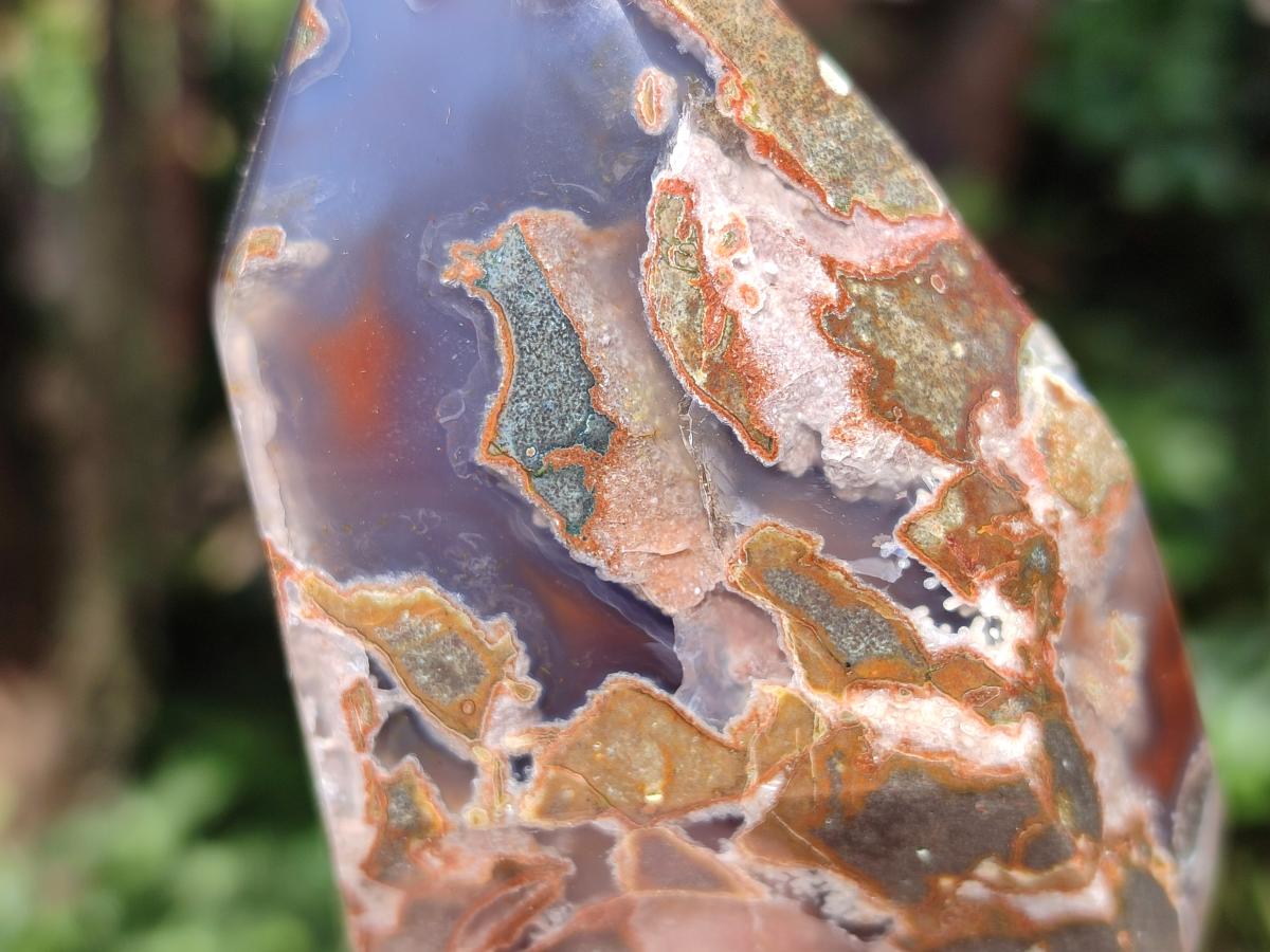 Polished Strawberry Agate Display Crystal Points x 4 From Mozambique - Toprock Gemstones and Minerals 