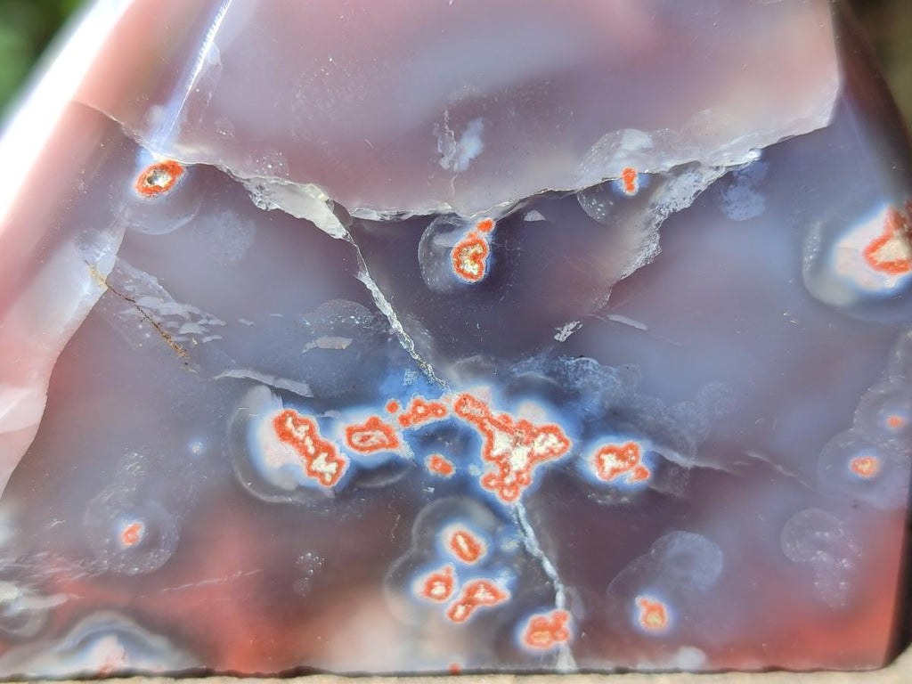 Polished Strawberry Agate Display Crystal Points x 4 From Mozambique - Toprock Gemstones and Minerals 