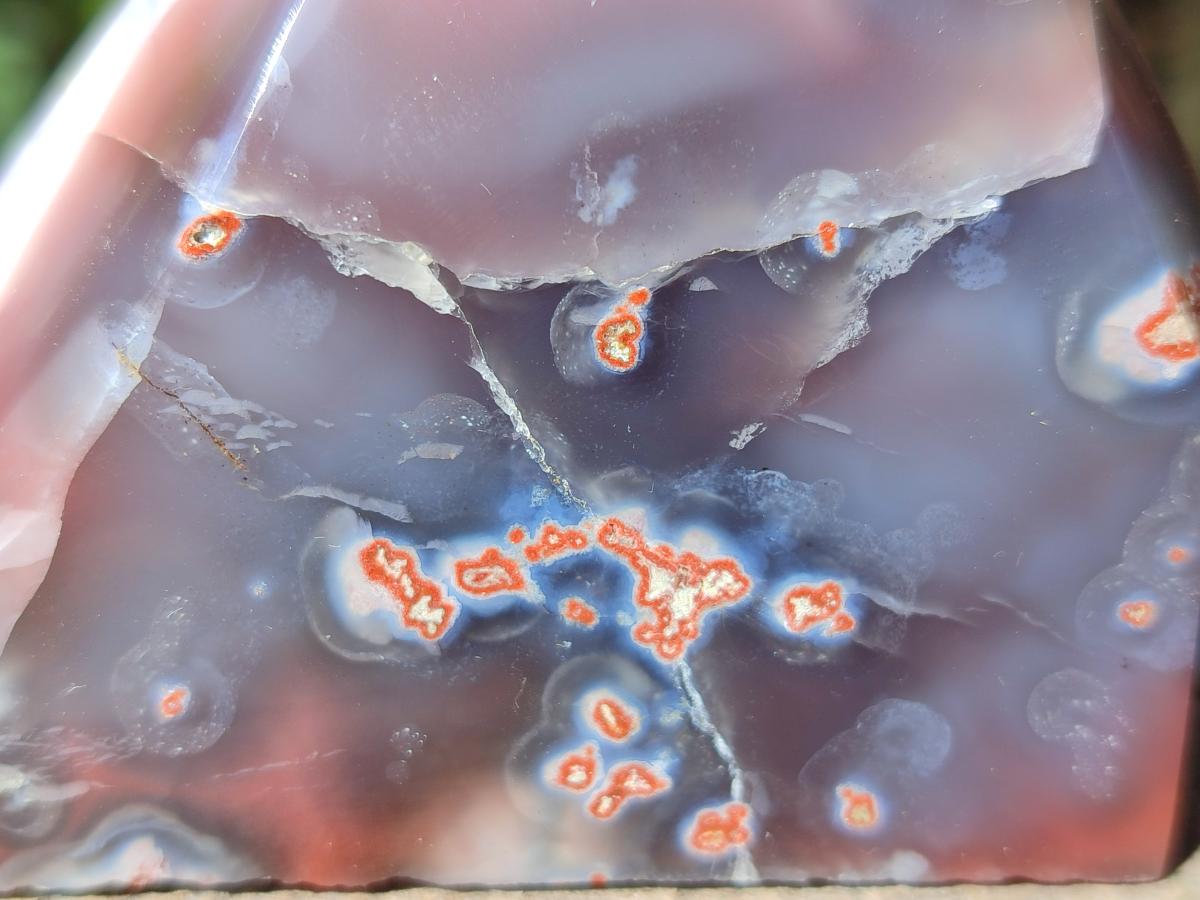 Polished Strawberry Agate Display Crystal Points x 4 From Mozambique - Toprock Gemstones and Minerals 