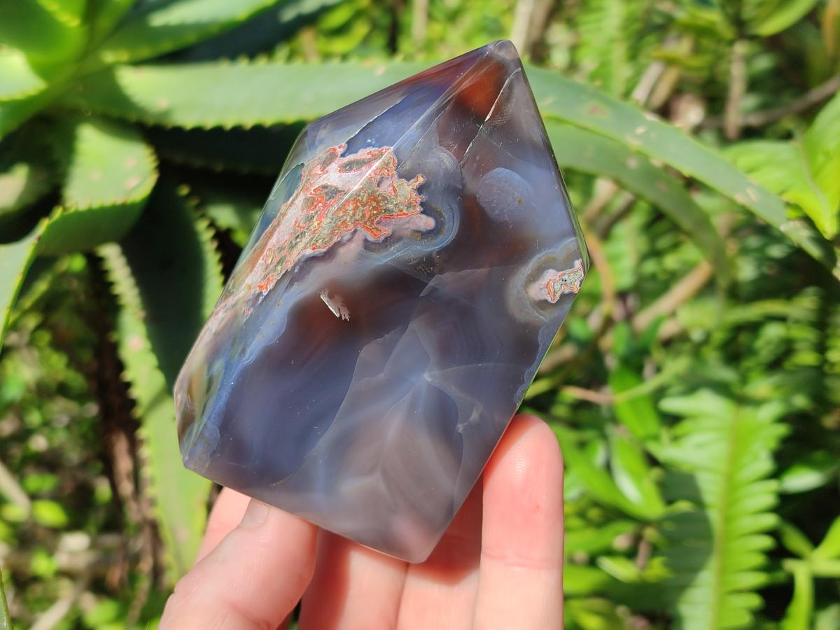 Polished Strawberry Agate Display Crystal Points x 4 From Mozambique - Toprock Gemstones and Minerals 