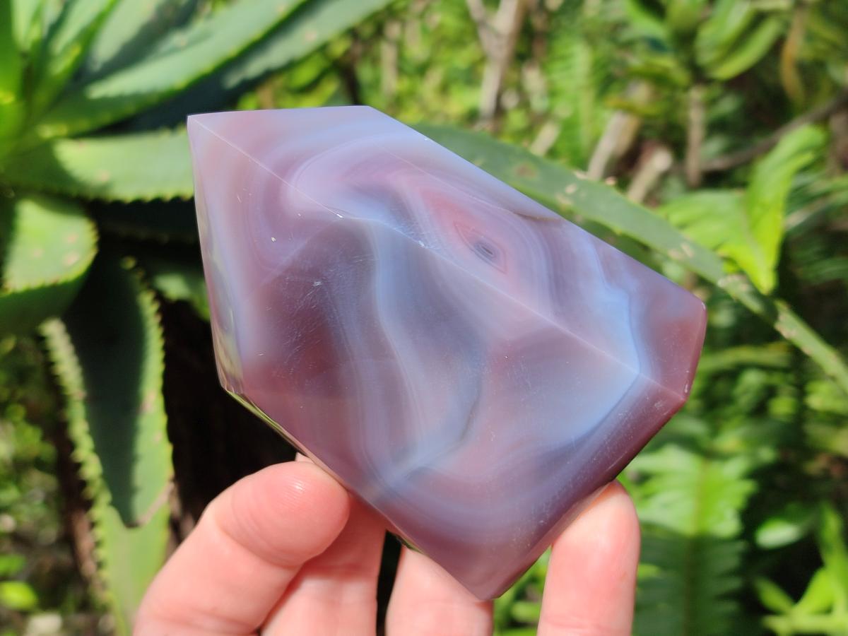 Polished Strawberry Agate Display Crystal Points x 4 From Mozambique - Toprock Gemstones and Minerals 