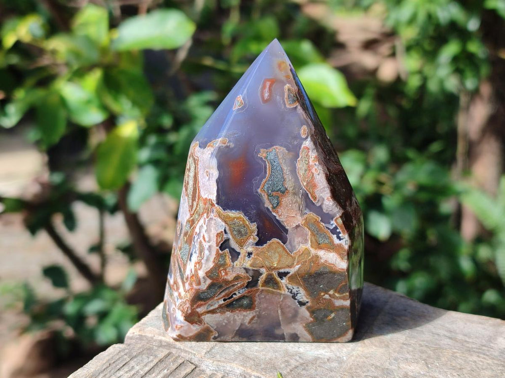 Polished Strawberry Agate Display Crystal Points x 4 From Mozambique - Toprock Gemstones and Minerals 