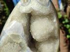 Polished Large Blue Lace Agate Standing Display Piece x 1 From Nsanje, Malawi - Toprock Gemstones and Minerals 